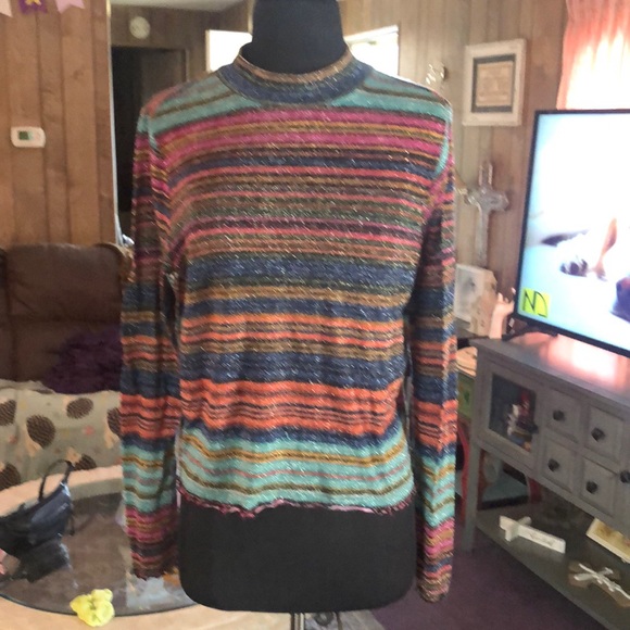 Pretty Hippie-Like Glittery Blouse by Candie’s Size XL - Picture 1 of 9